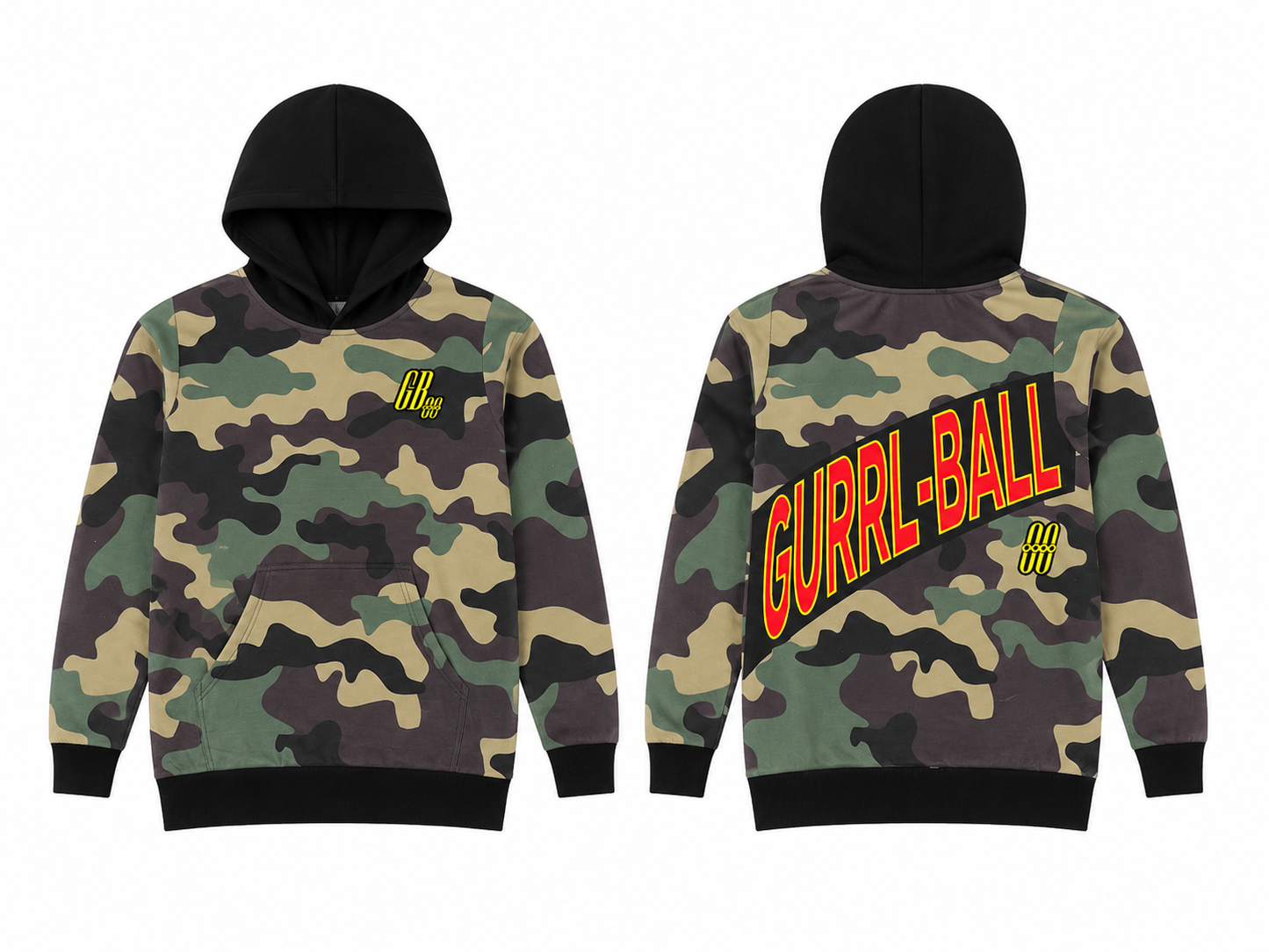 Oversized Camouflage Hoodie Sweatshirt/Sweatshirt Dress