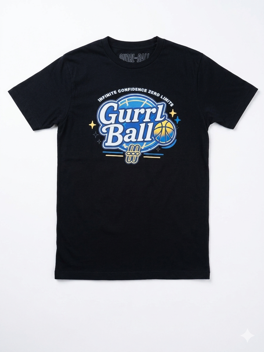 GURRL-BALL 00 Blue/Gold T-Shirt