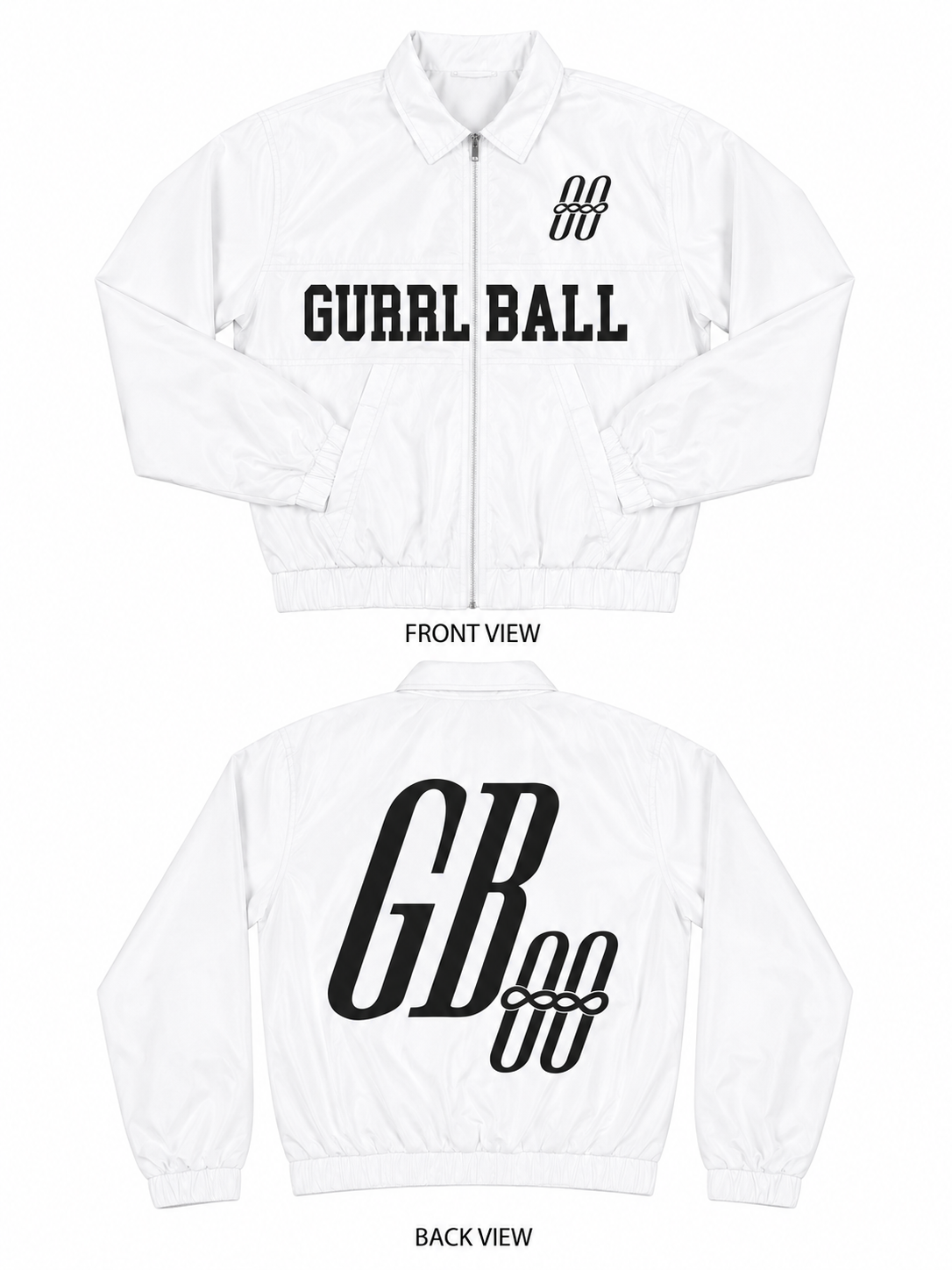White Windbreaker