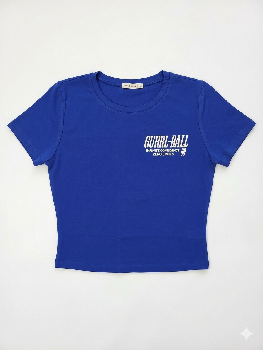 Cropped Top Royal Blue