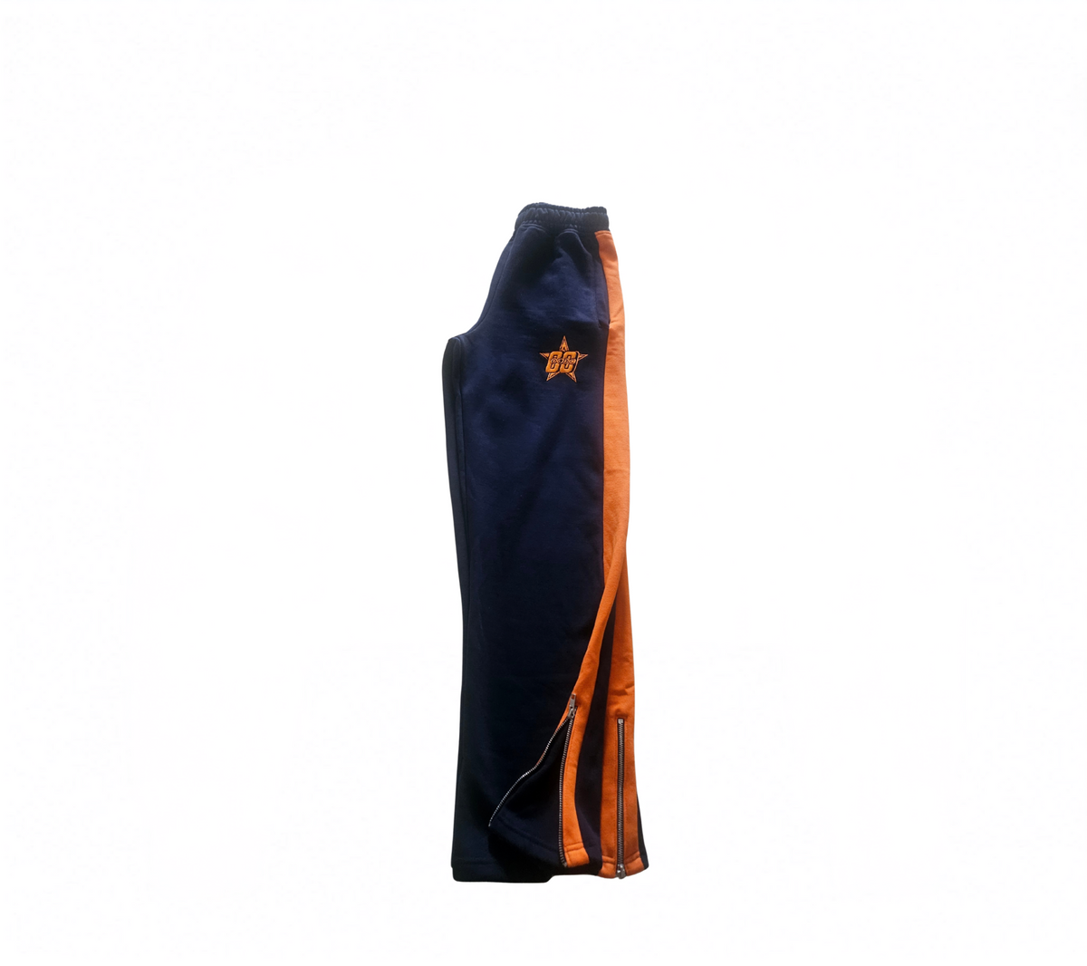 Cotton Wide Leg Navy Sweatpants (Runs big can go down a size)