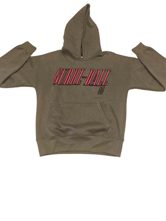 Army green and pink GURRL-BALL 00 Heavy weight Sweatshirt