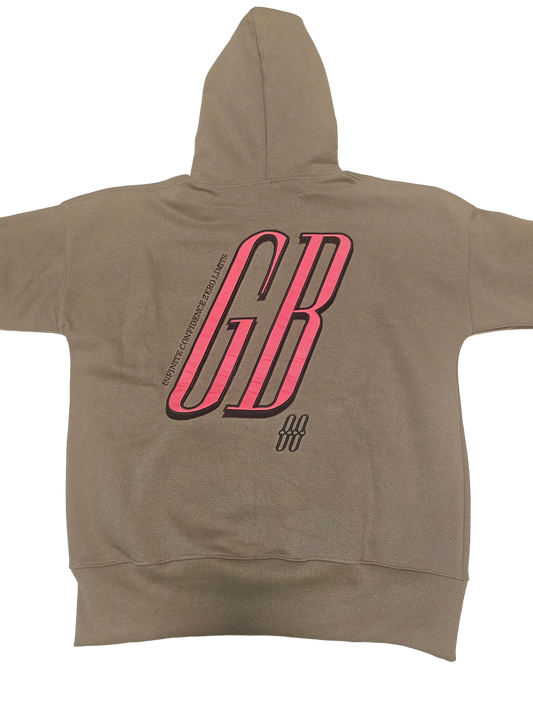 Army green and pink GURRL-BALL 00 Heavy weight Sweatshirt