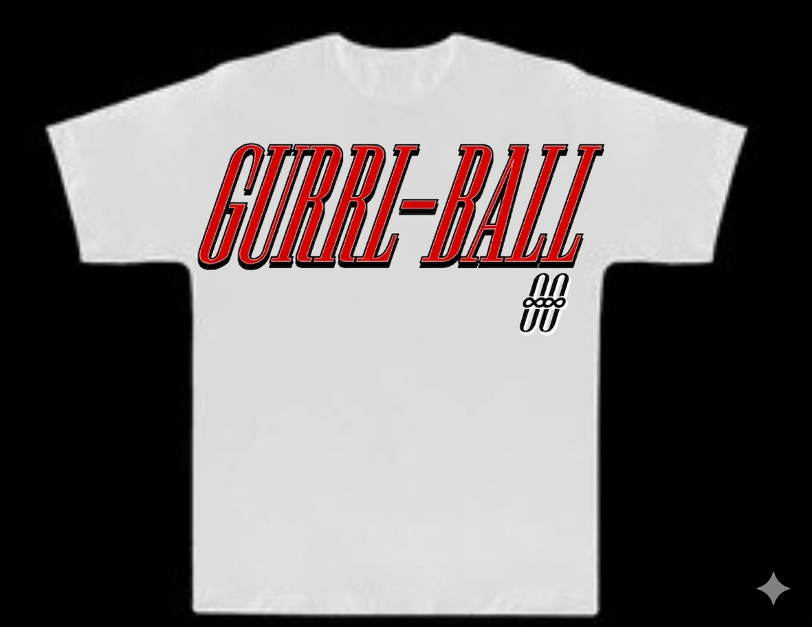 GURRL-BALL 00 RED LOGO T-SHIRT