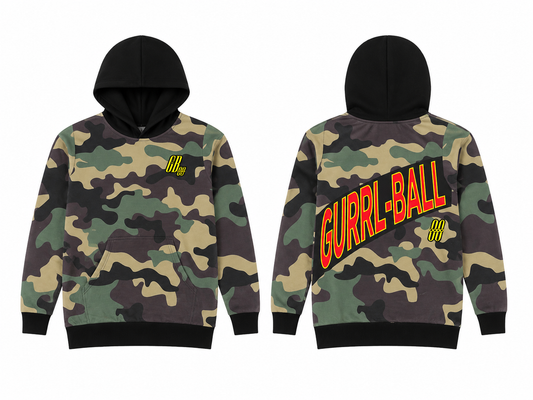 Oversized Camouflage Hoodie Sweatshirt/Sweatshirt Dress