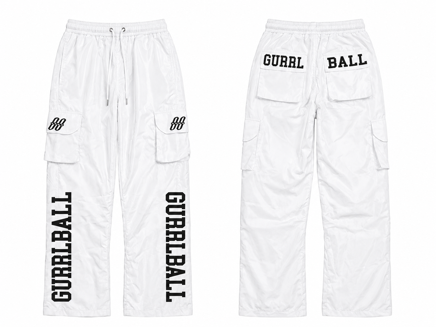 White Track Pants
