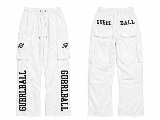 White Track Pants