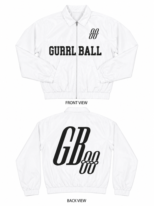 White Windbreaker
